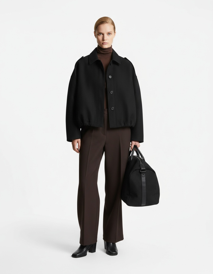 Giacca bomber in finta pelle scamosciata - Elegante capospalla stile aviatore KUN-00075