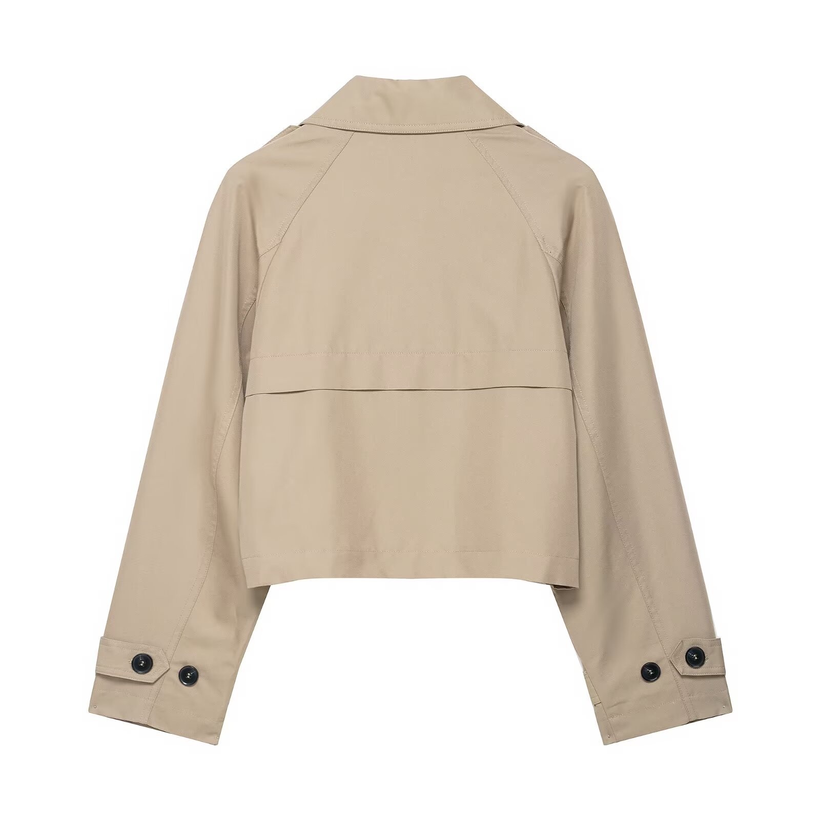 Trench da donna doppiopetto corto, giacca casual alla moda KUN-00076