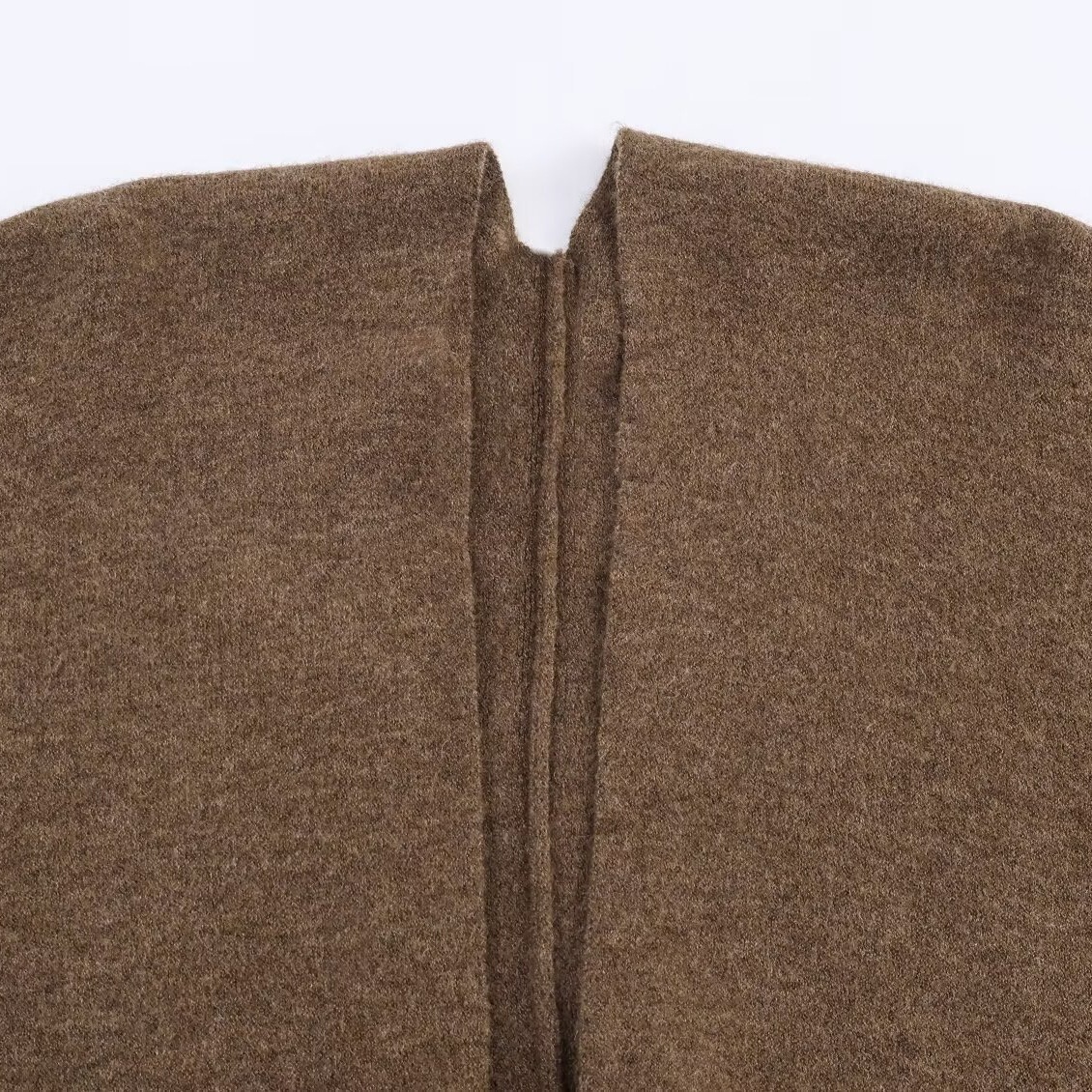 Poncho/mantella in maglia - Lungo, elegante, stile europeo KUN-00080