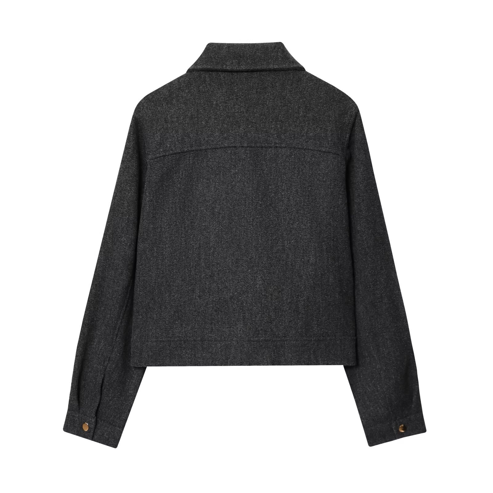 Giacca da donna in tessuto morbido con cerniera - Stile europeo KUN-00081