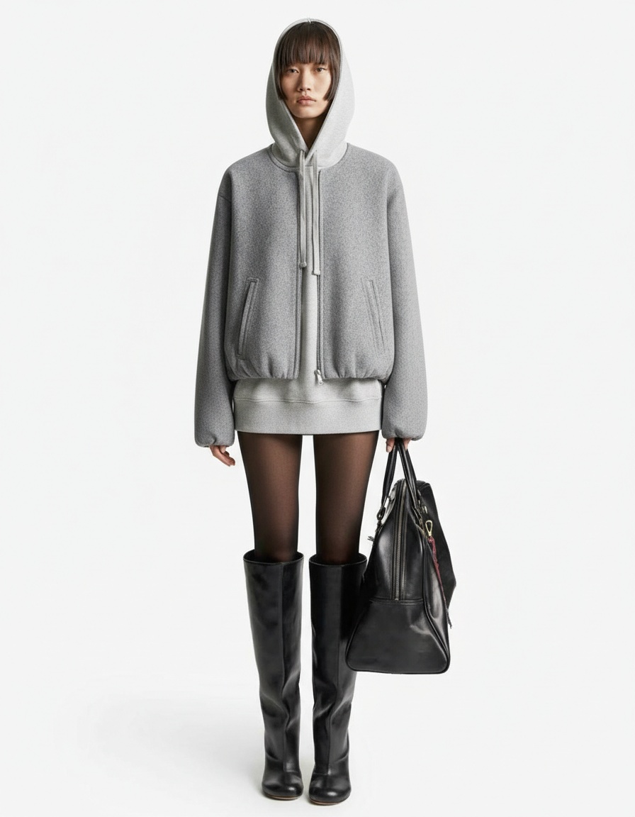 Giacca bomber morbida da donna - Casual Chic KUN-00084