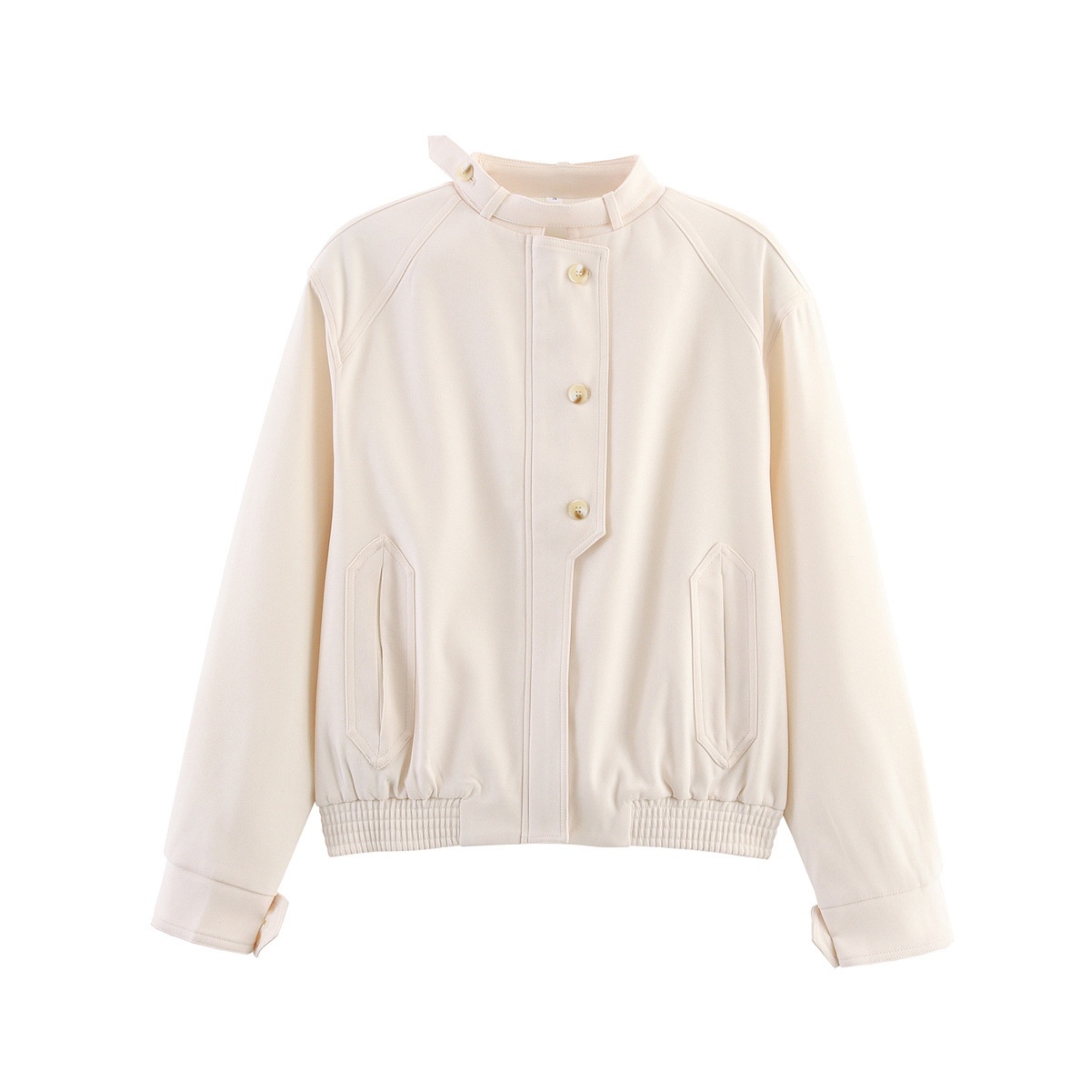 Giacca casual da donna con bottoni - Bicolore oversize KUN-00087