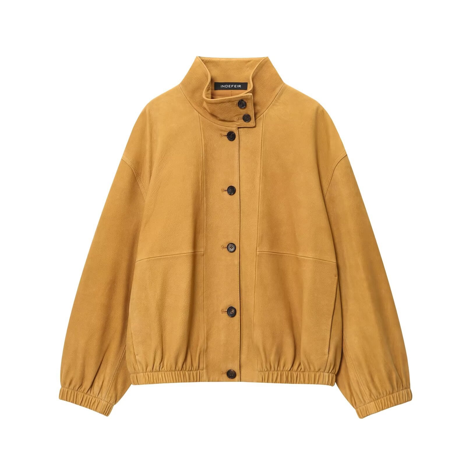 Giacca bomber in pelle da donna, cappotto da pilota alla moda KUN-00089