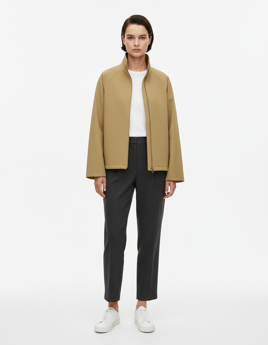 Trench corto da donna - Elegante, versatile e leggero KUN-00091