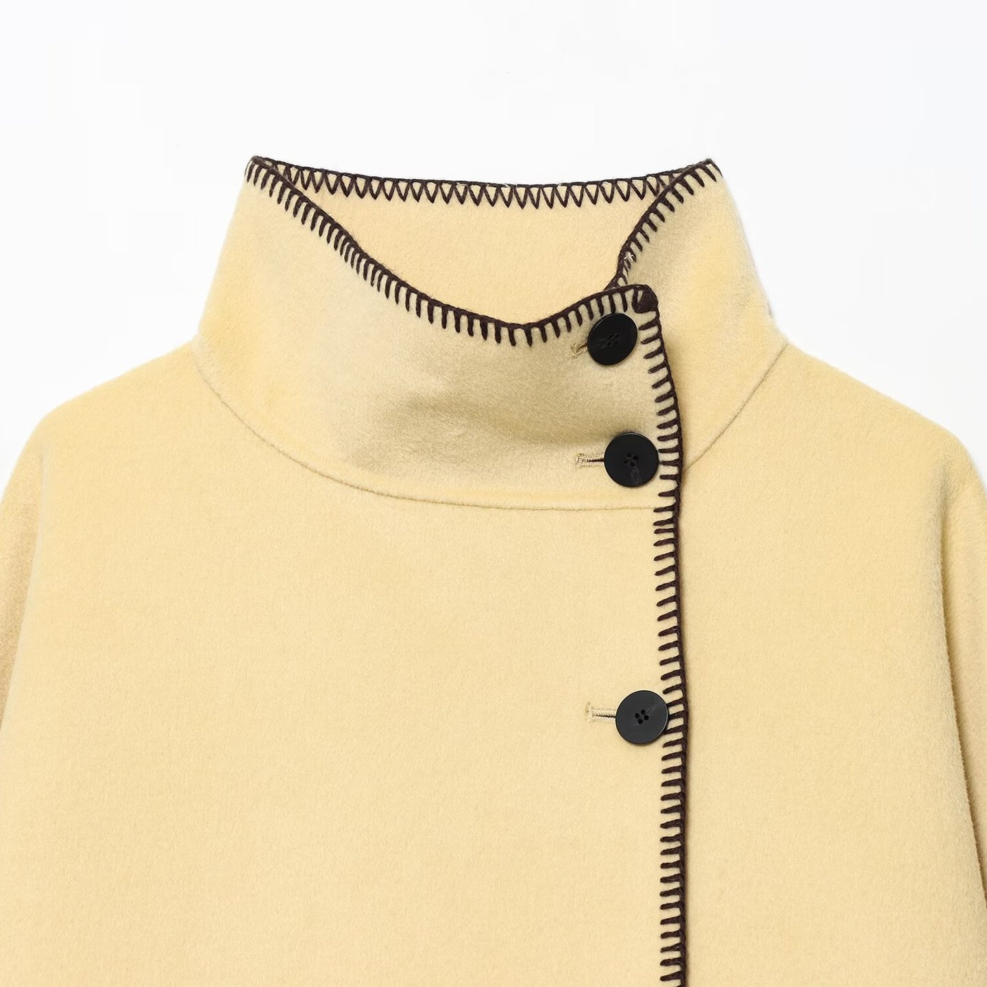 Giacca casual da donna a collo alto e maniche lunghe KUN-00117