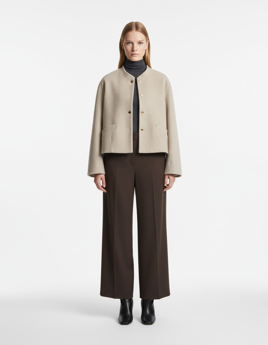 Giacca bomber da donna con orlo elasticizzato, capospalla alla moda KUN-00136