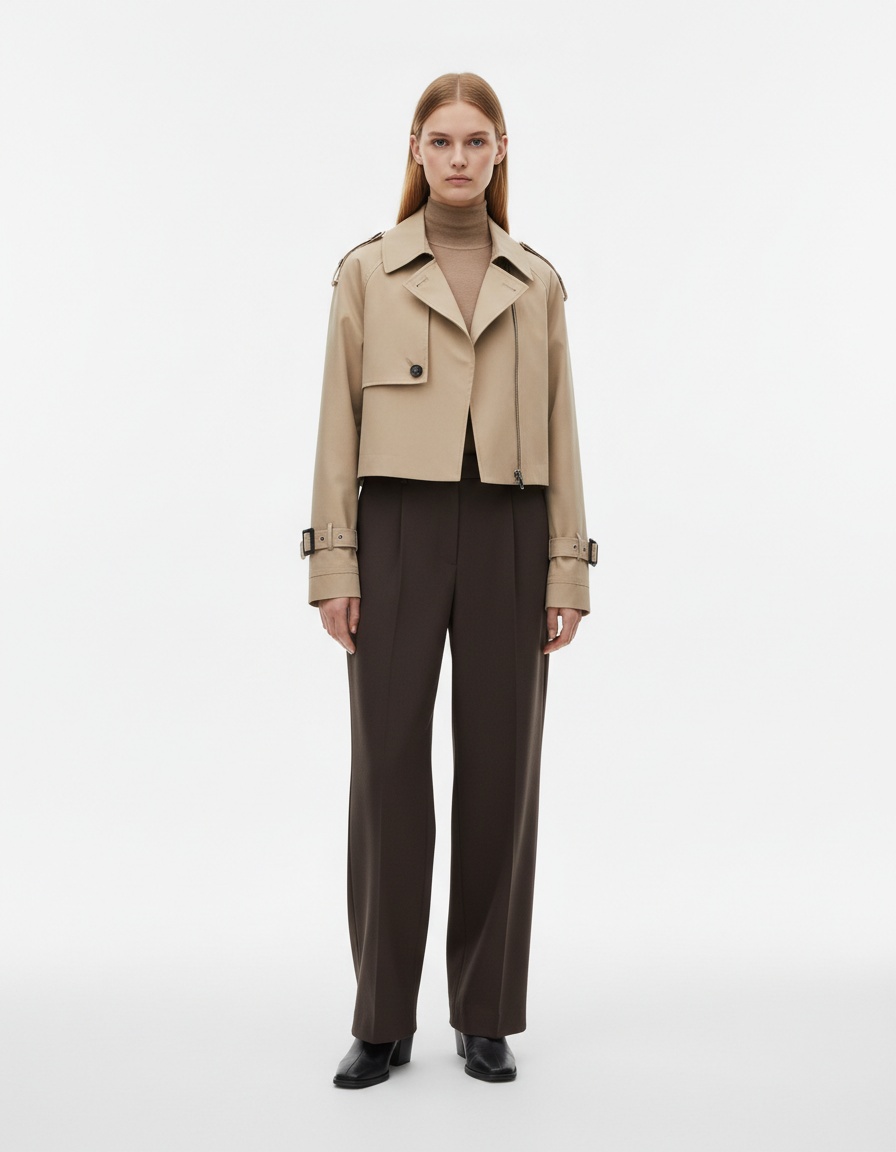 Trench corto - Elegante e casual KUN-00142