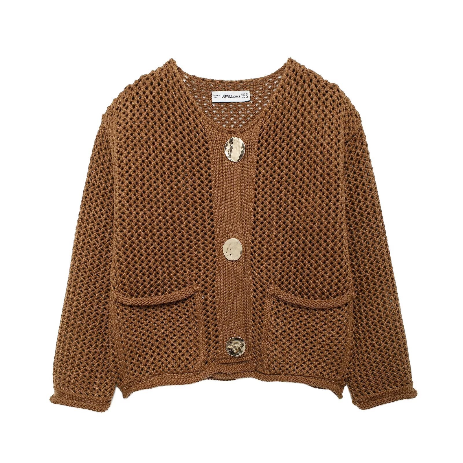 Cardigan a maglia grossa - Capospalla di tendenza in stile europeo KUN-00145