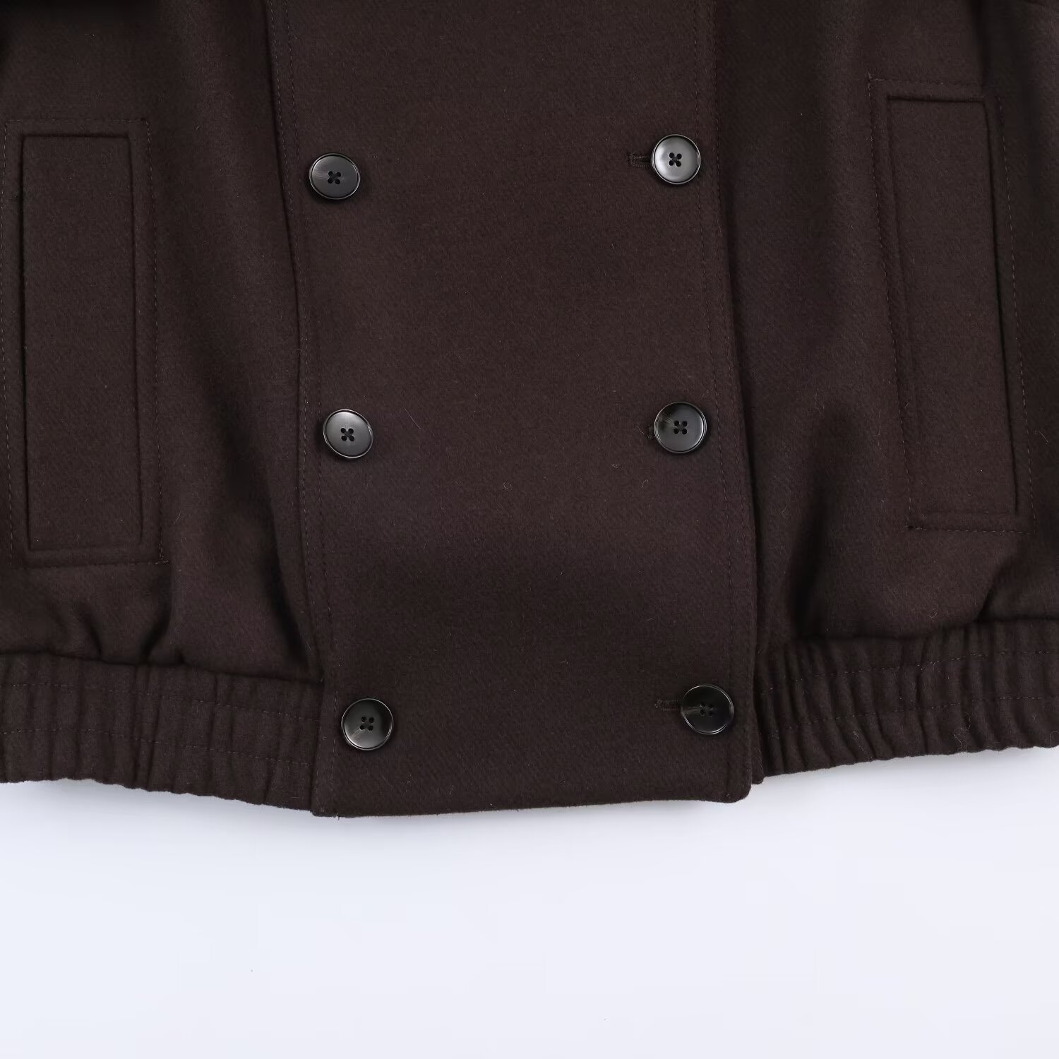 Giacca con collo in pelliccia sintetica - Capospalla alla moda in tessuti misti KUN-00150