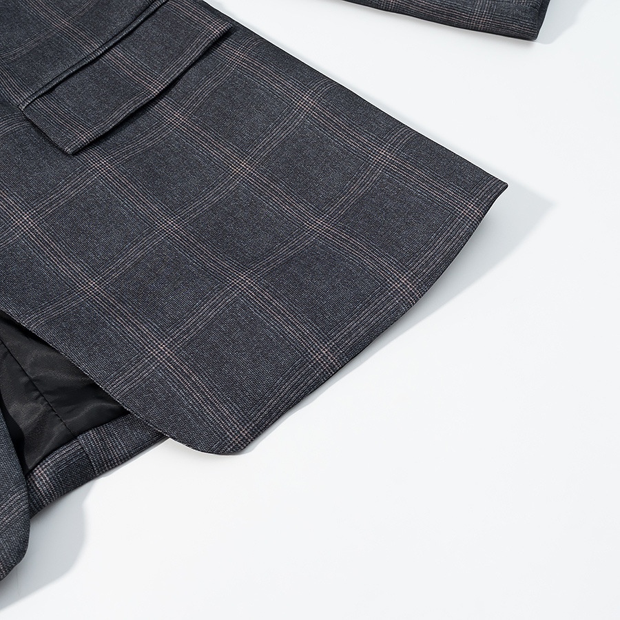 Giacca a quadri da donna - Elegante, casual e classica KUN-00154