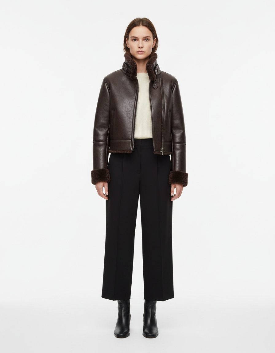 Giacca reversibile in pelliccia sintetica - Capospalla da donna alla moda KUN-00157