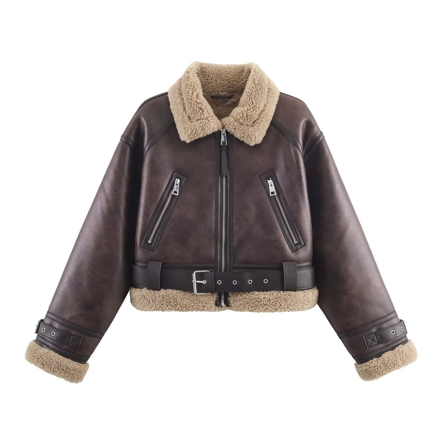 Giacca corta da donna double-face - Elegante capospalla casual KUN-00165