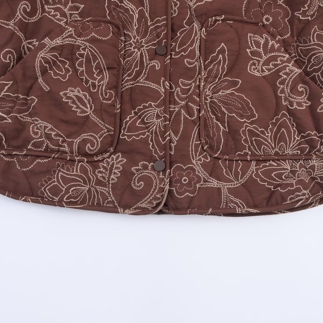 Giacca trapuntata stampata - Elegante capospalla da donna in stile europeo KUN-00167