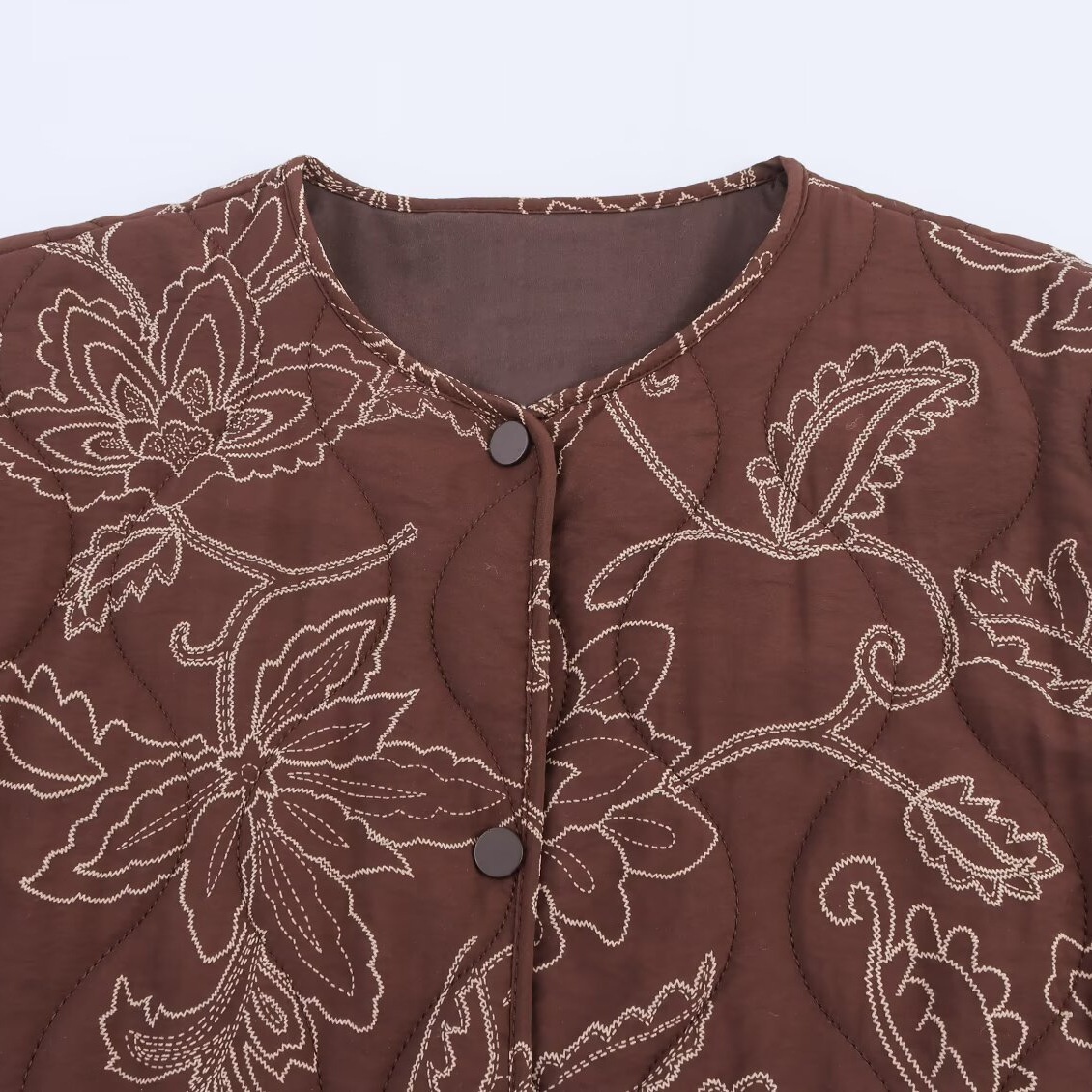 Giacca trapuntata stampata - Elegante capospalla da donna in stile europeo KUN-00167