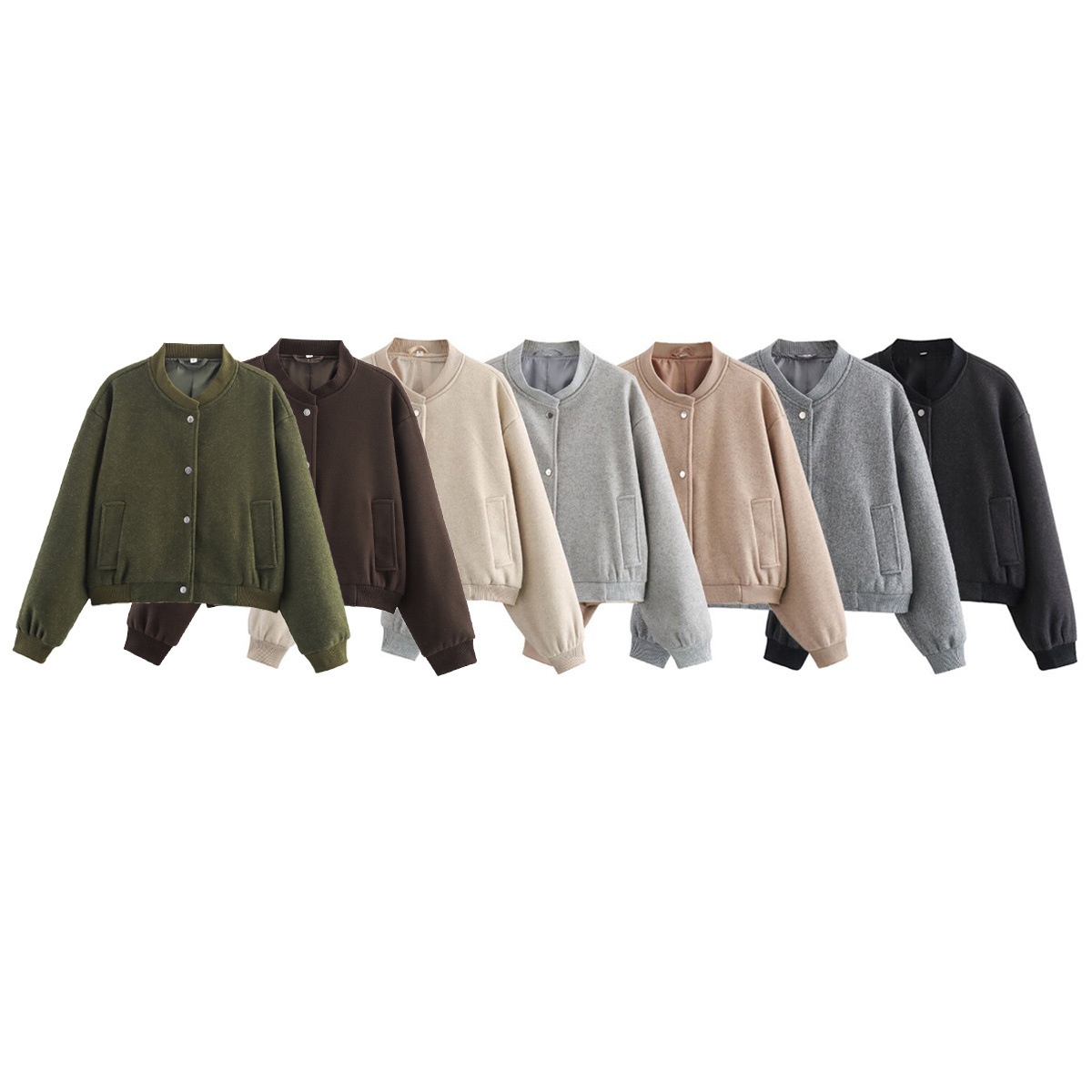 Giacca in tweed da donna, 7 colori, KUN-00168