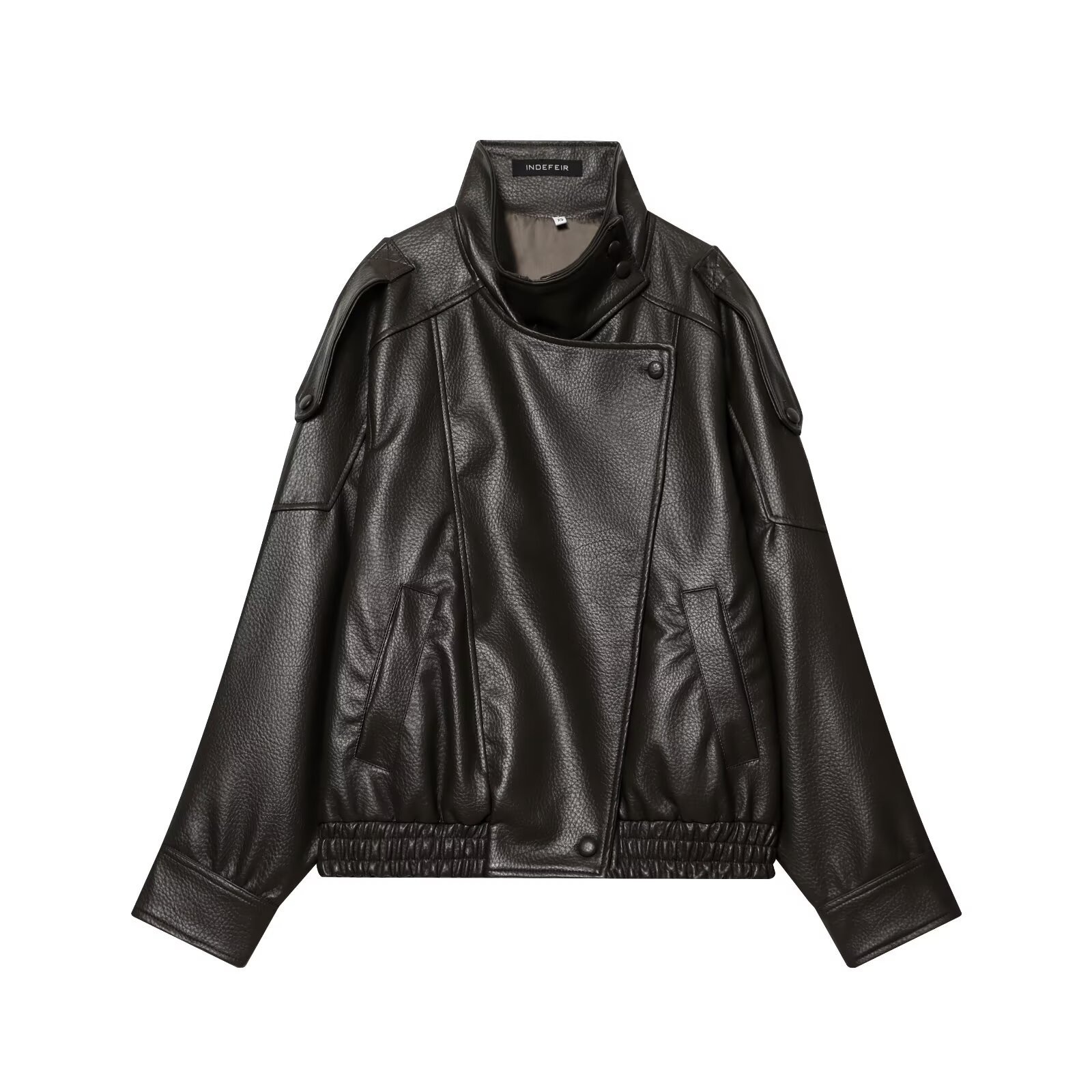 Giacca in similpelle - Capospalla casual da donna alla moda KUN-00178