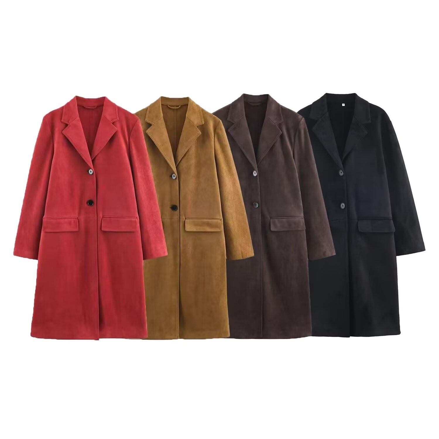 Giacca effetto scamosciato - Capospalla casual da donna KUN-00180