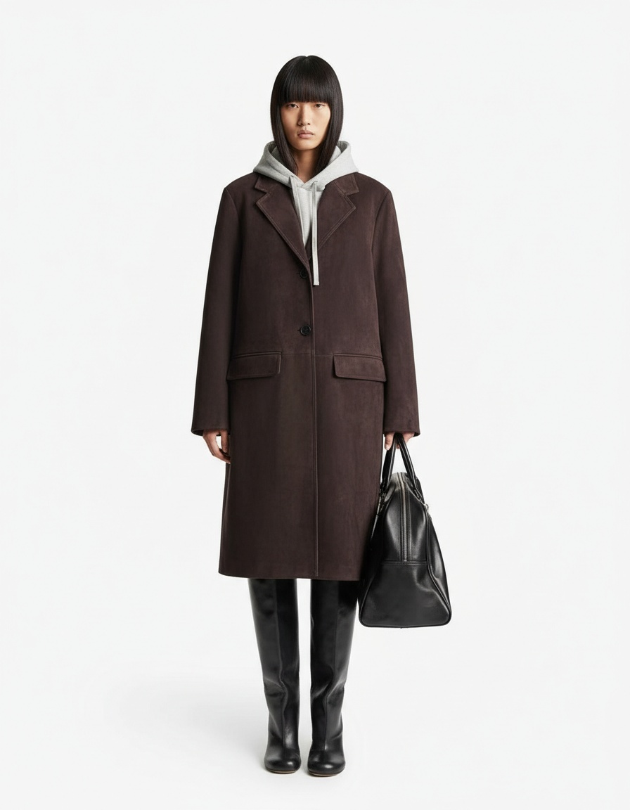 Giacca effetto scamosciato - Capospalla casual da donna KUN-00180