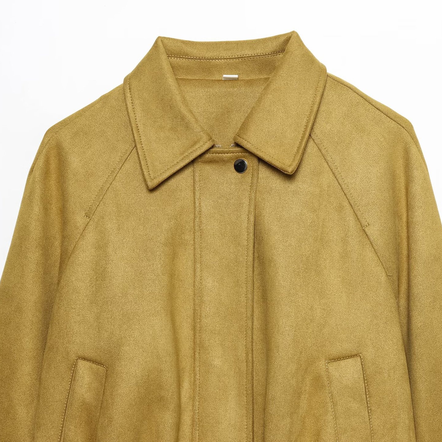 Giacca bomber in finta pelle scamosciata - Modello da aviatore da donna KUN-00218