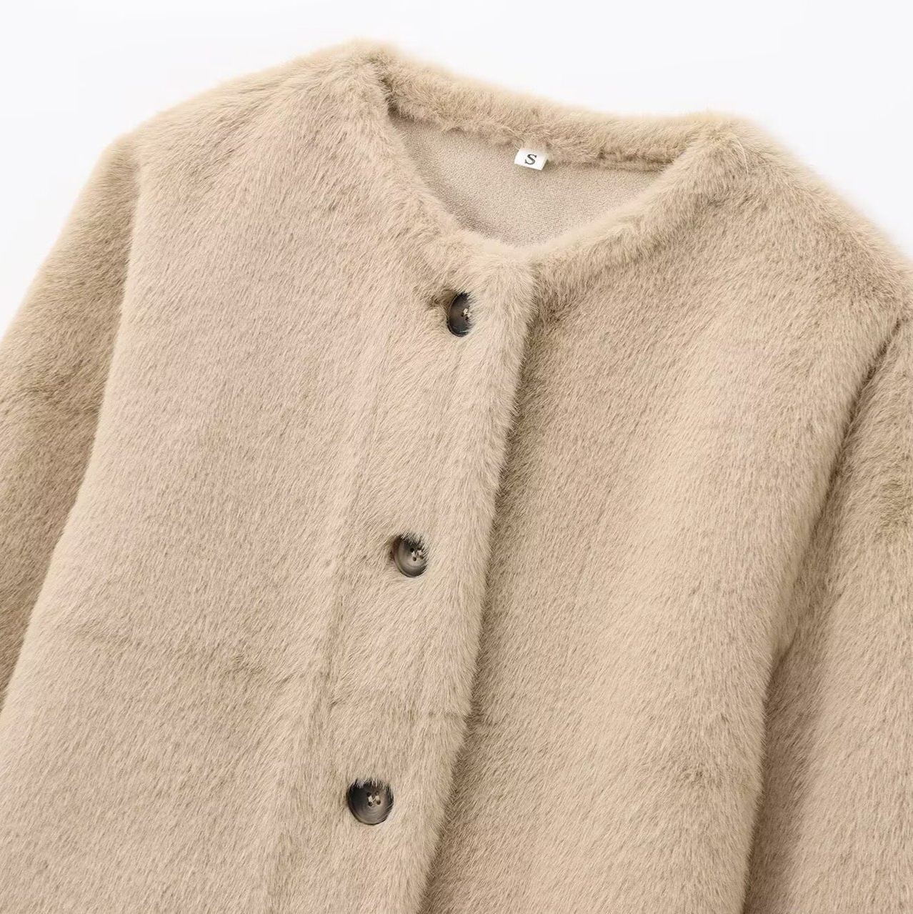 Giacca corta in pelliccia sintetica - Stile europeo KUN-00221