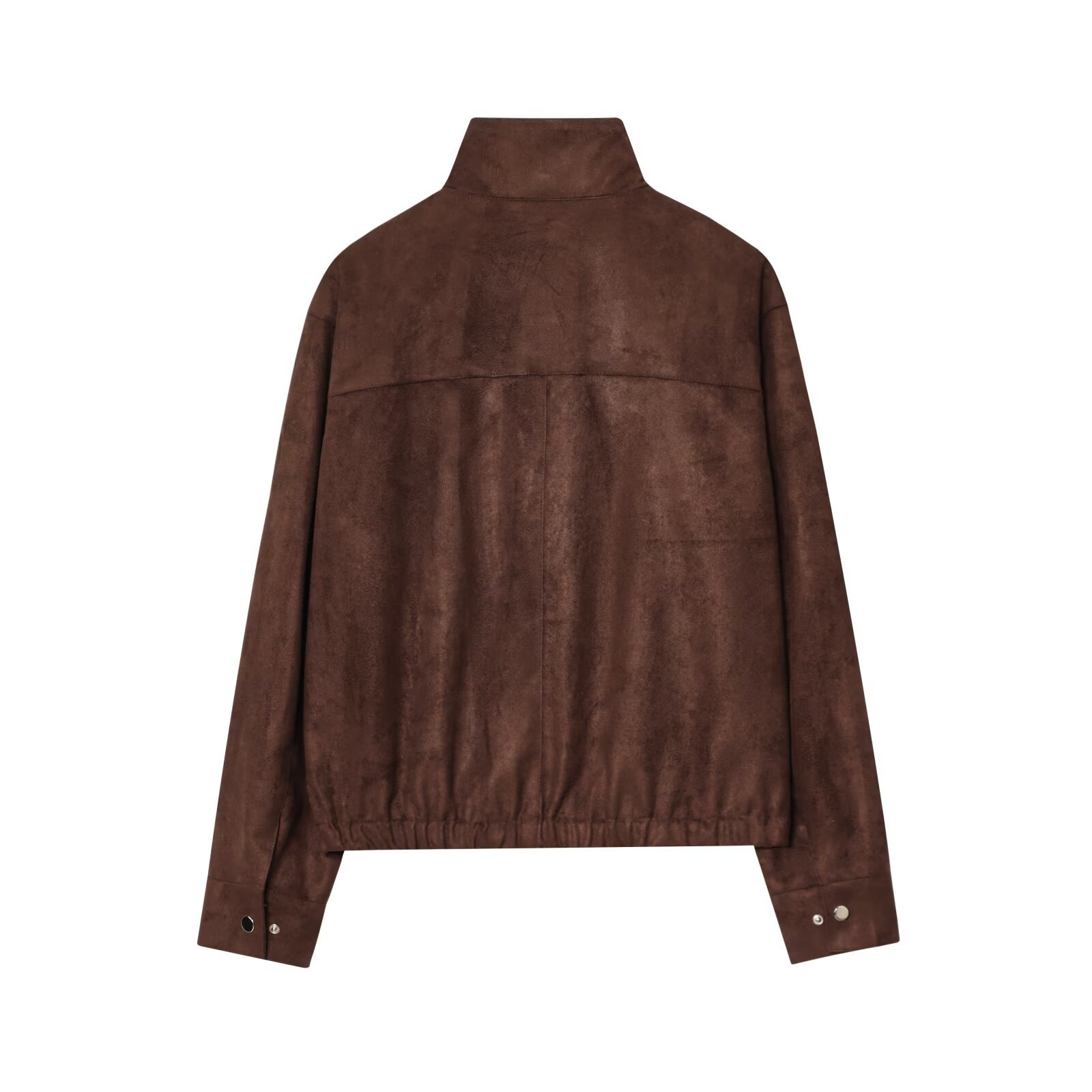 Giacca da motociclista in finta pelle scamosciata - Elegante capospalla da donna KUN-00223