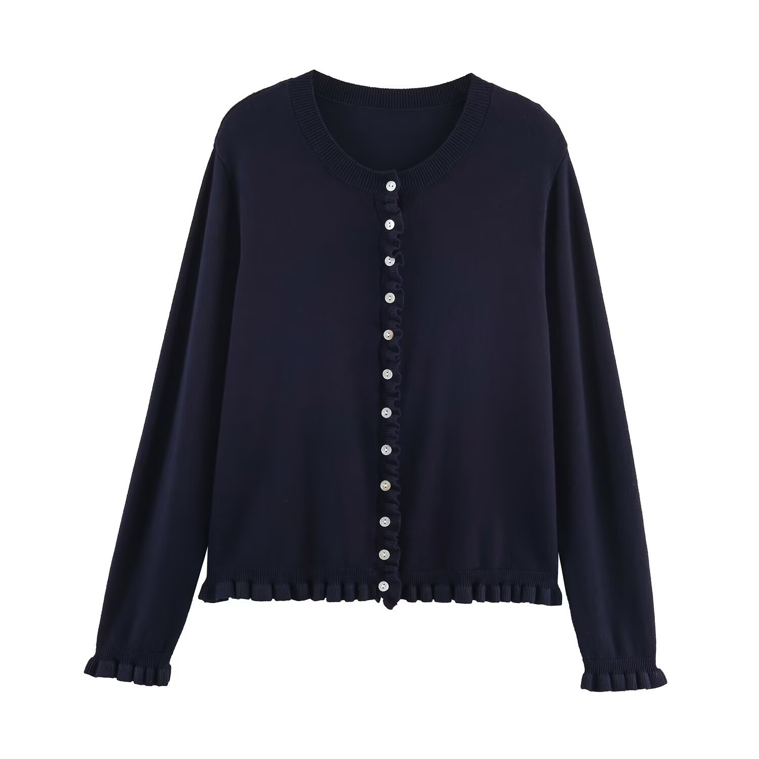 Cardigan a strati in maglia - Stile chic europeo KUN-00290
