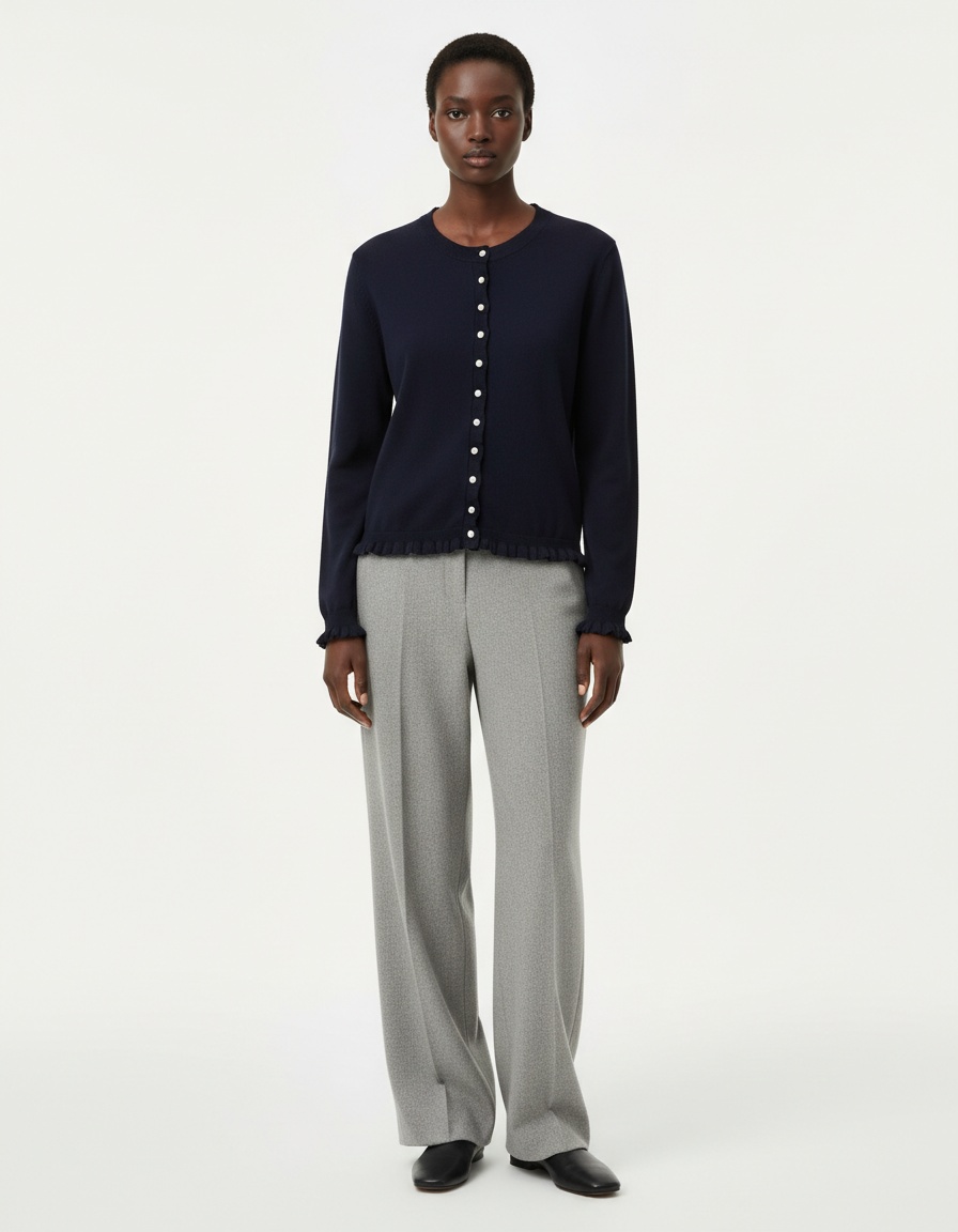 Cardigan a strati in maglia - Stile chic europeo KUN-00290