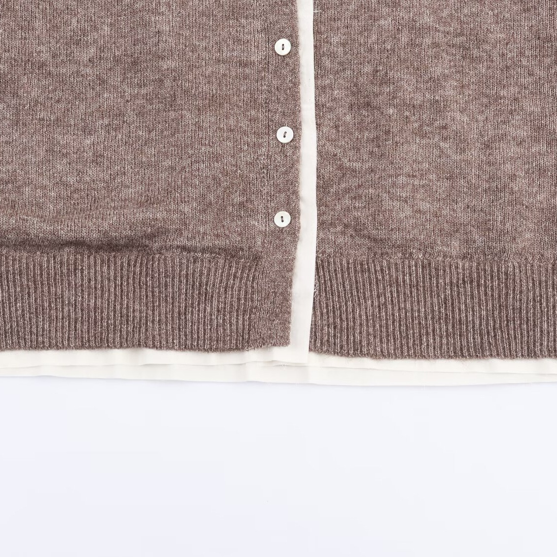 Cardigan in maglia con blocchi di colore, maglione elegante KUN-00293