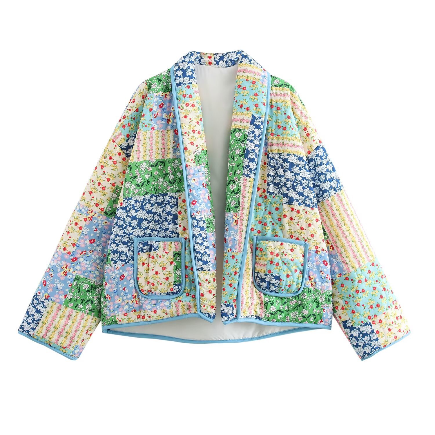 Cappotto in cotone a righe - Ampio ed elegante KUN-00002