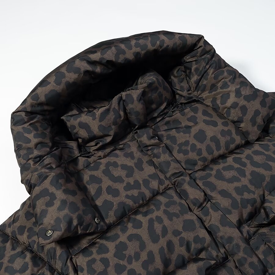 Leopard Print Padded Cotton Jacket - Classic Fashion KUN-00018