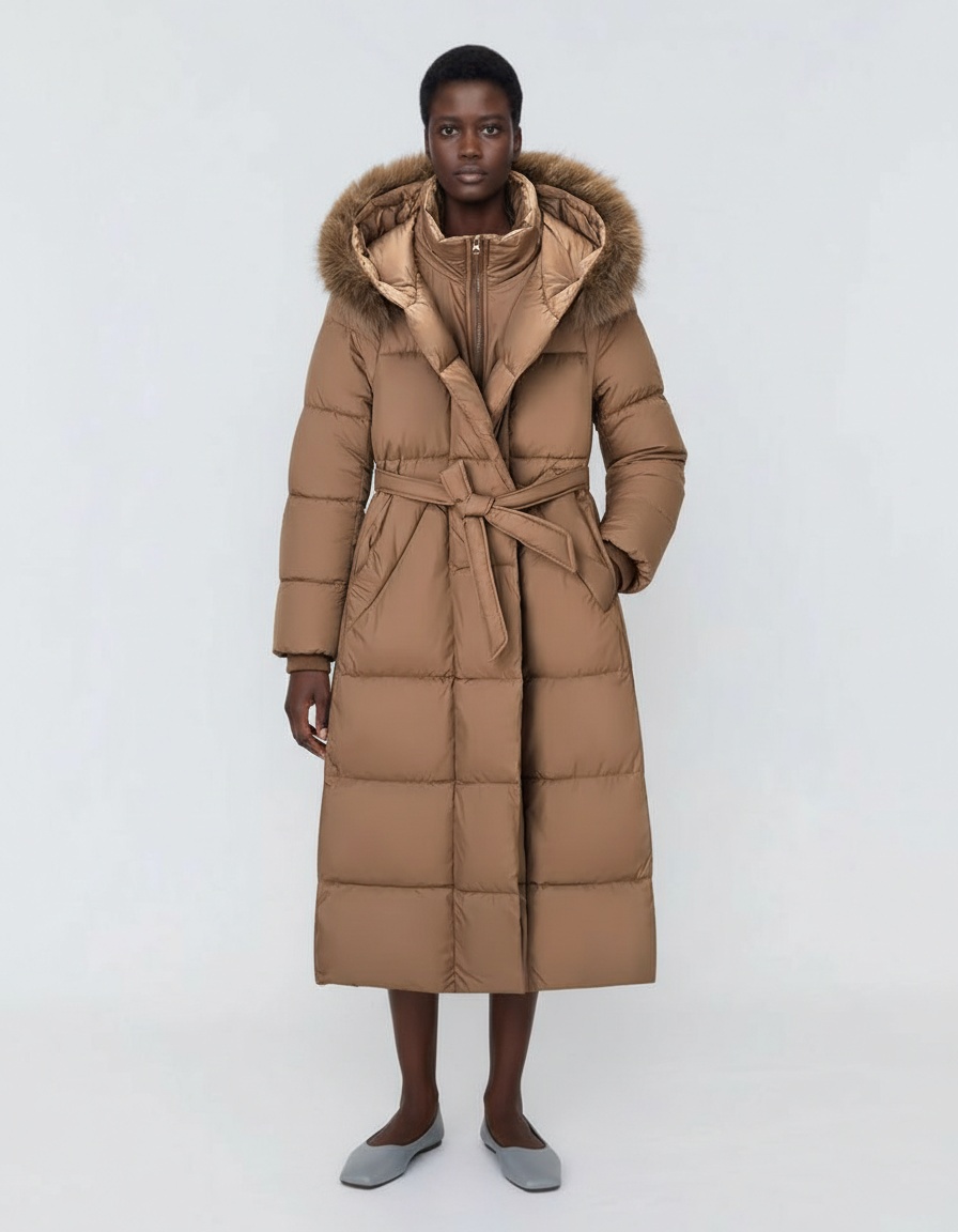 Women's Padded Long Coat Classic Fashion KUN-00020