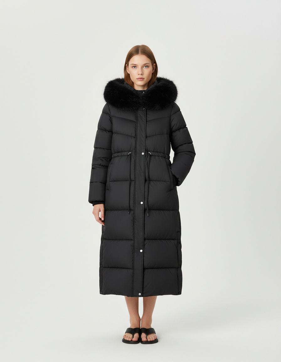 Women's Long Padded Cotton Coat - European Style Fashion KUN-00022