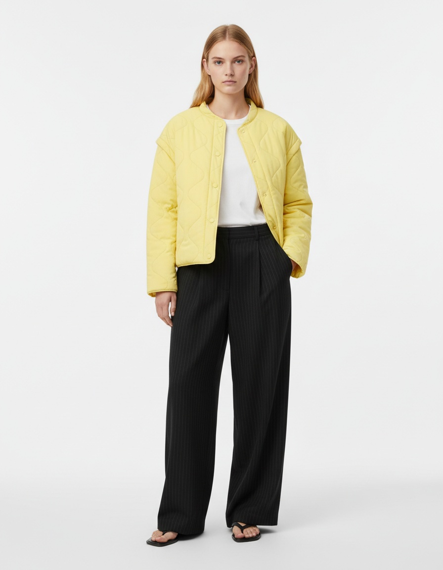 Giacca imbottita in cotone - Vestibilità classica ampia da donna KUN-00027