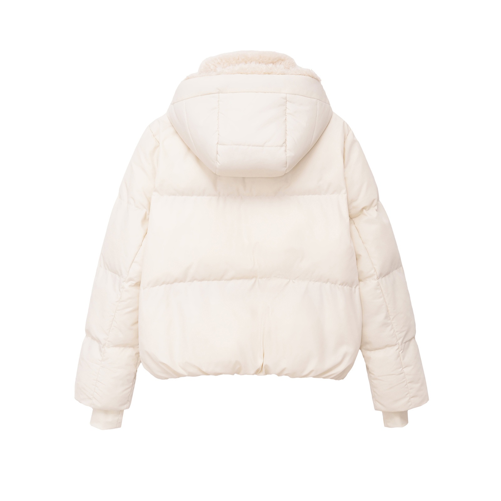 Fleece Hooded Jacket Women's Cotton Coat Outerwear KUN-00028