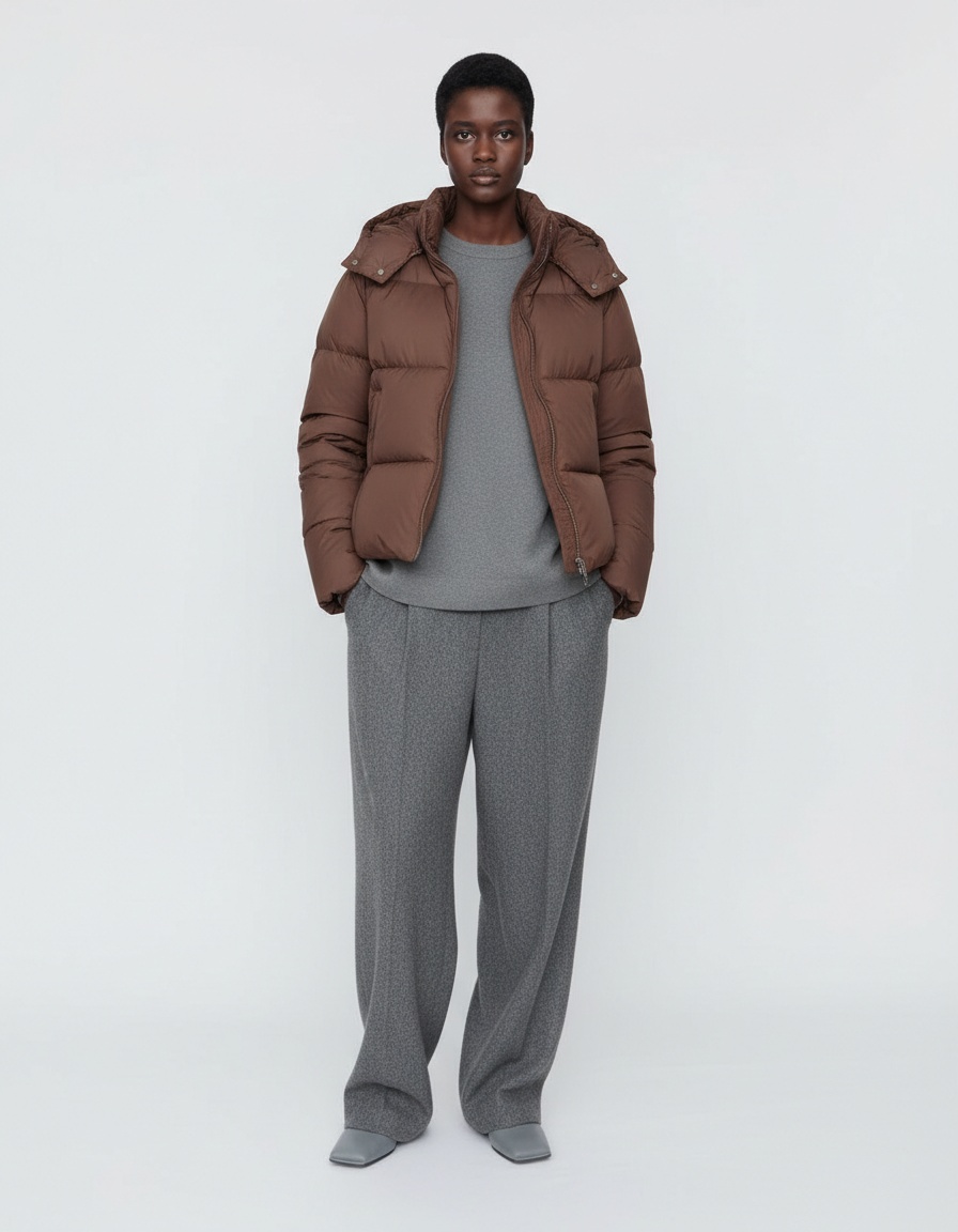 Hooded Cotton Jacket Women's Classic Fashion Outwear KUN-00035