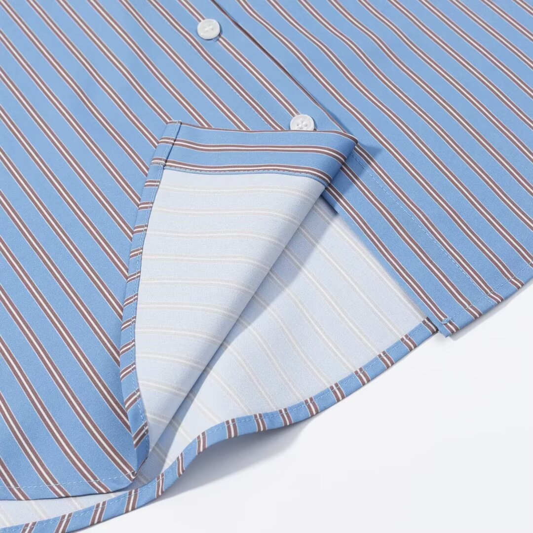 Camicetta a righe con fiocco - Camicia da donna alla moda KUN-00018