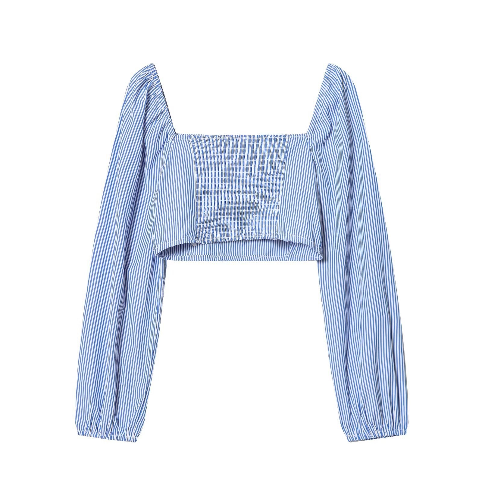 Top corto a righe - Chic e alla moda KUN-00021