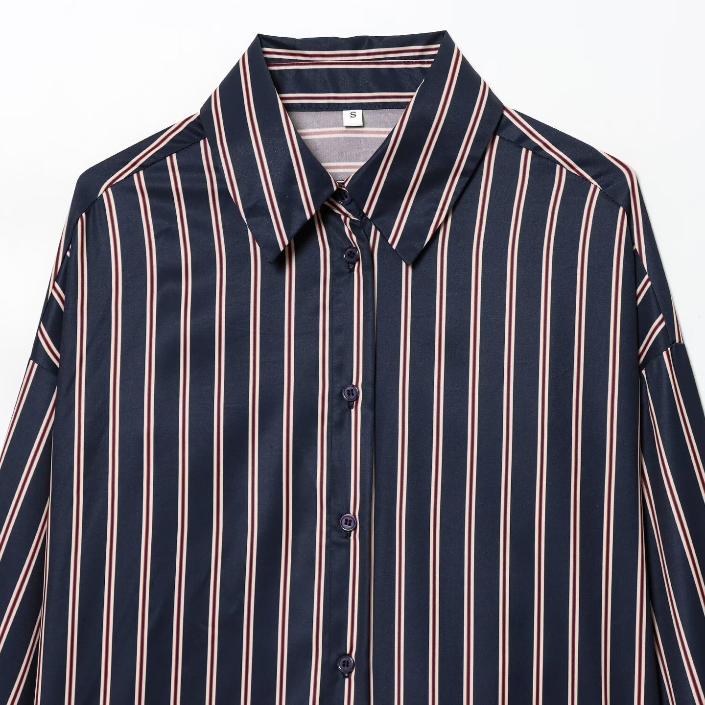 Camicia a righe da donna, top alla moda KUN-00029