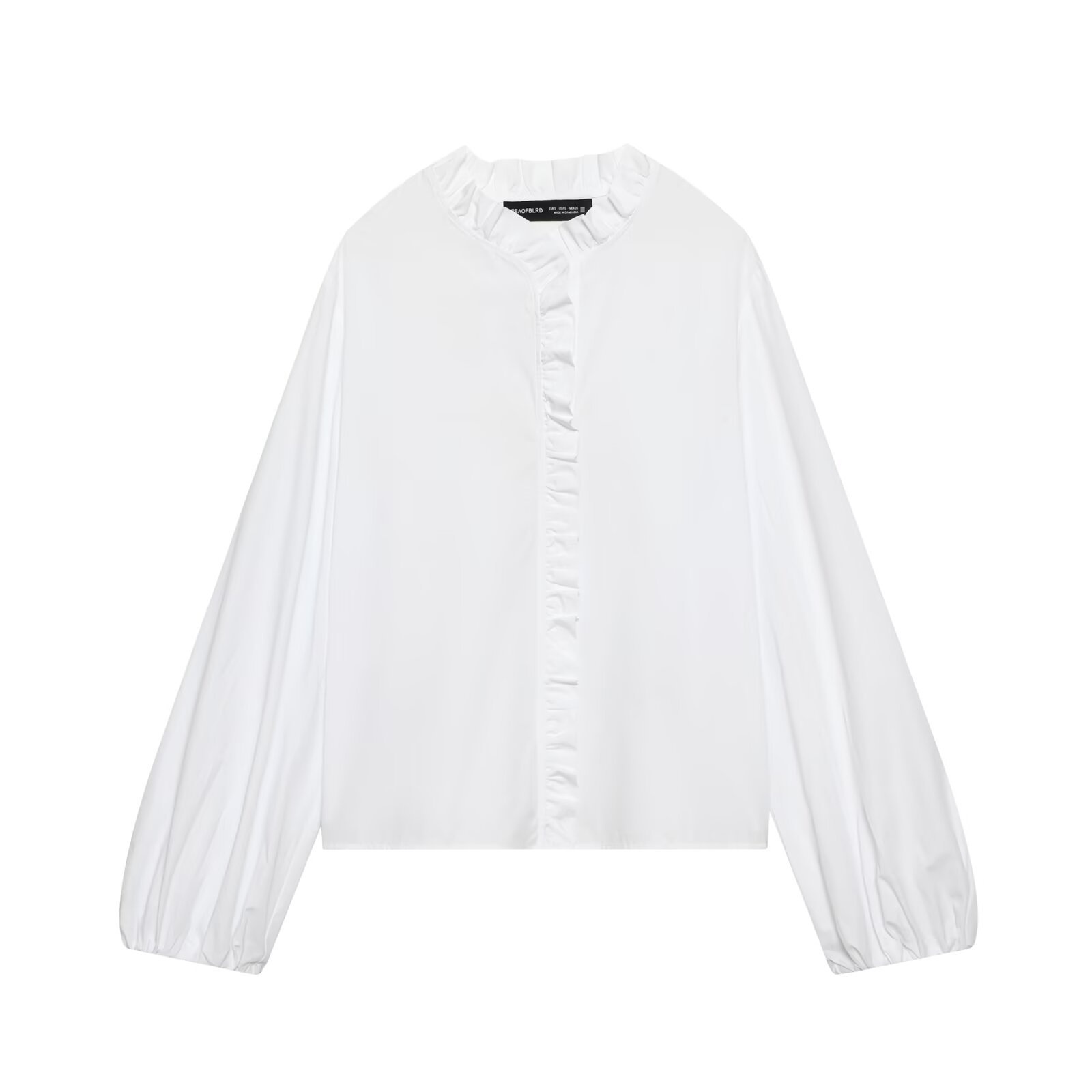 Camicia a strati in popeline - Top da donna in stile europeo chic KUN-00041