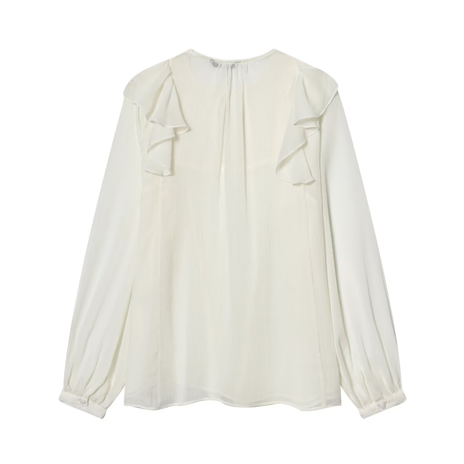 Camicetta da donna a strati con volant - Elegante stile europeo KUN-00042