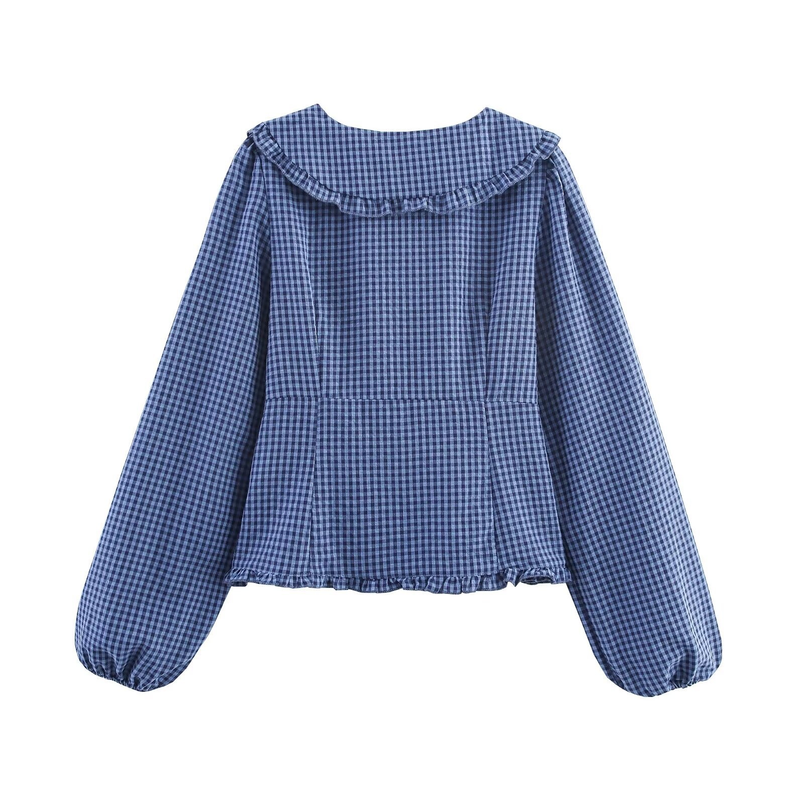 Camicia a maniche lunghe a quadri - Trendy & Versatile KUN-00061