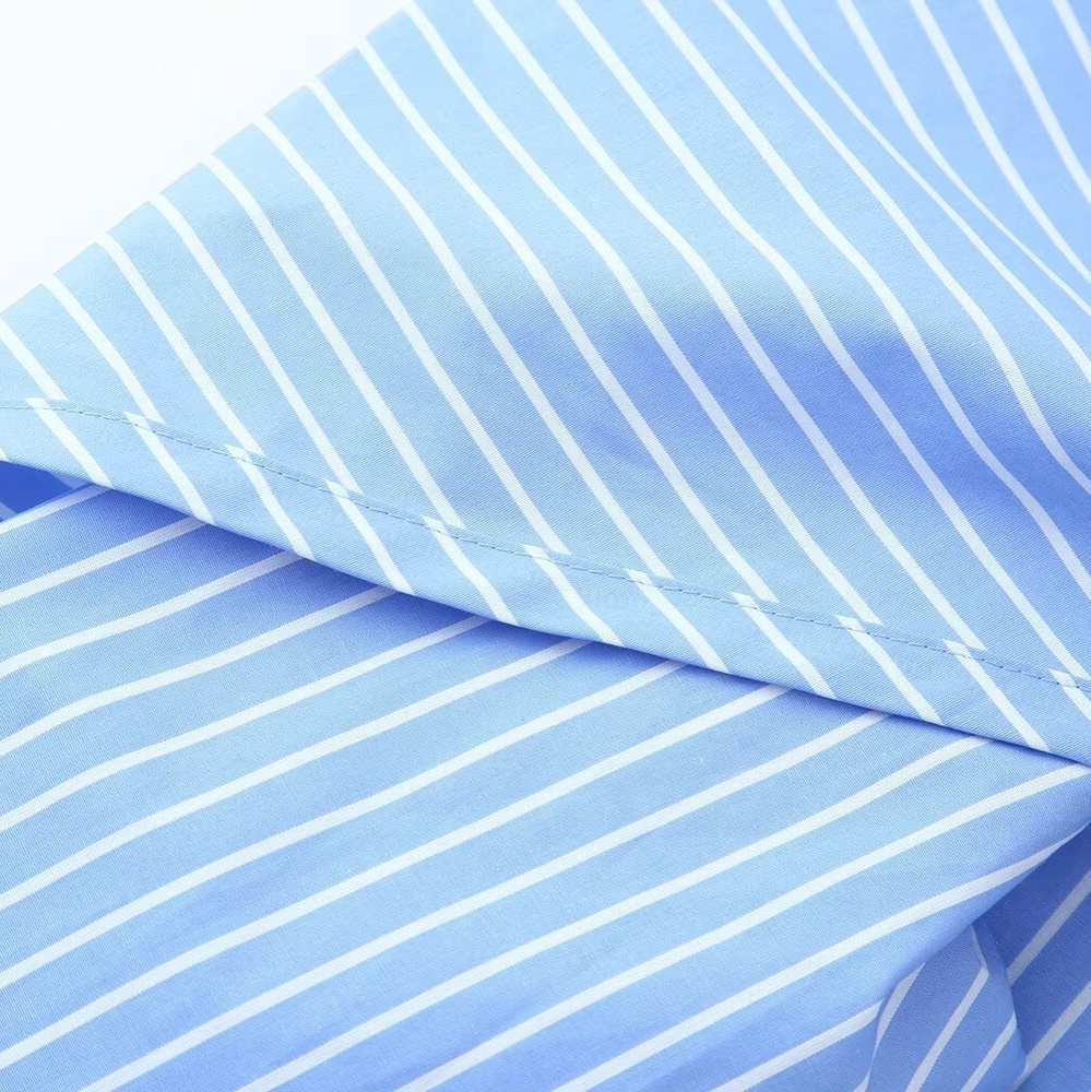 Camicia-sciarpa a righe - Versatile ed elegante KUN-00064