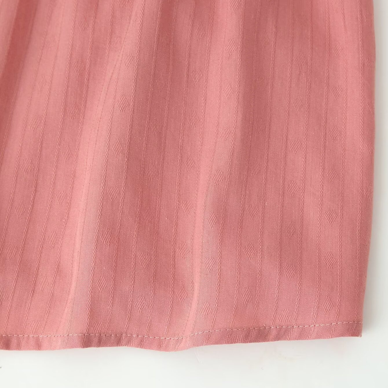 Camicia a blocchi di colore ricamata - Stile chic europeo KUN-00073