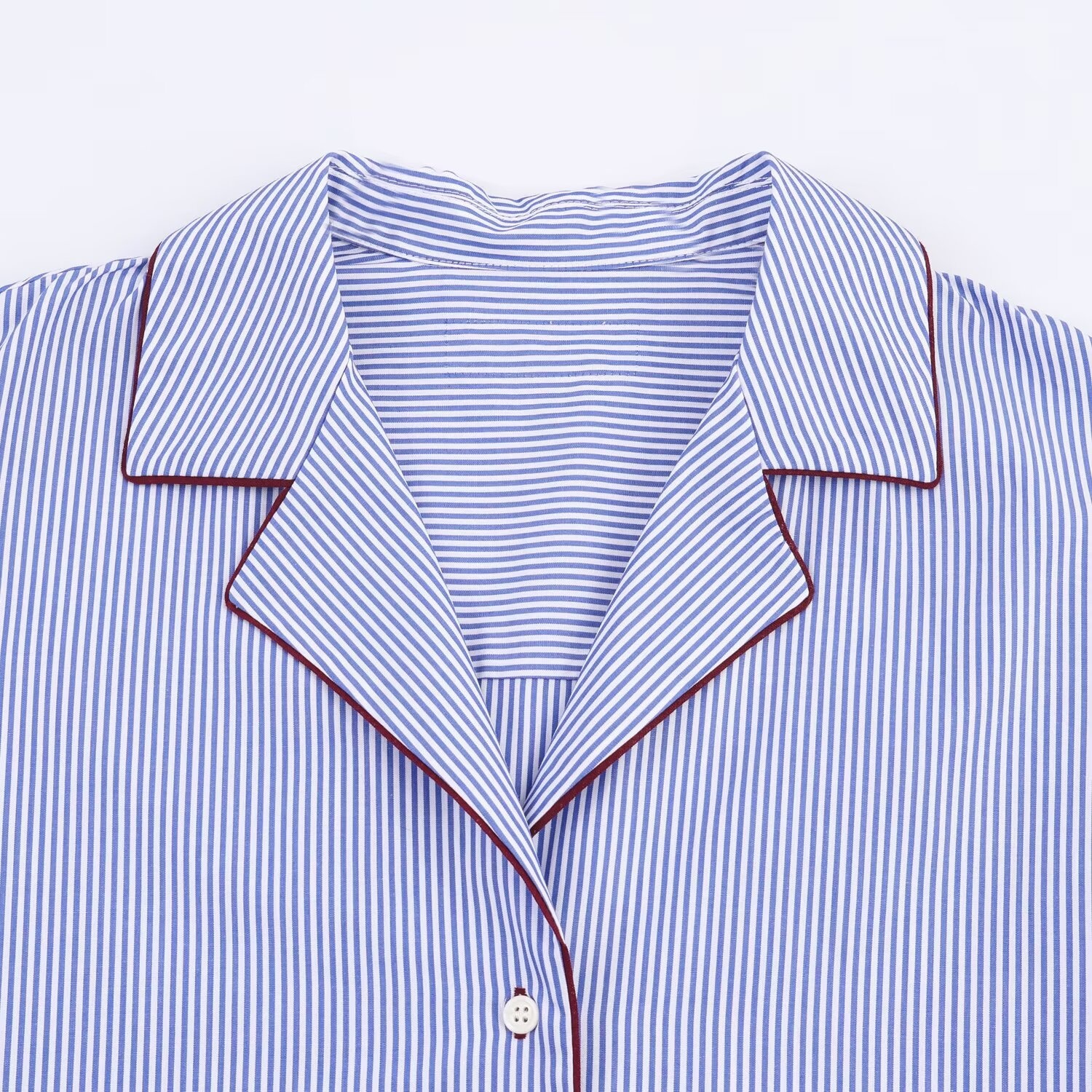 Camicia da donna con inserti a blocchi di colore - Stile chic europeo KUN-00074