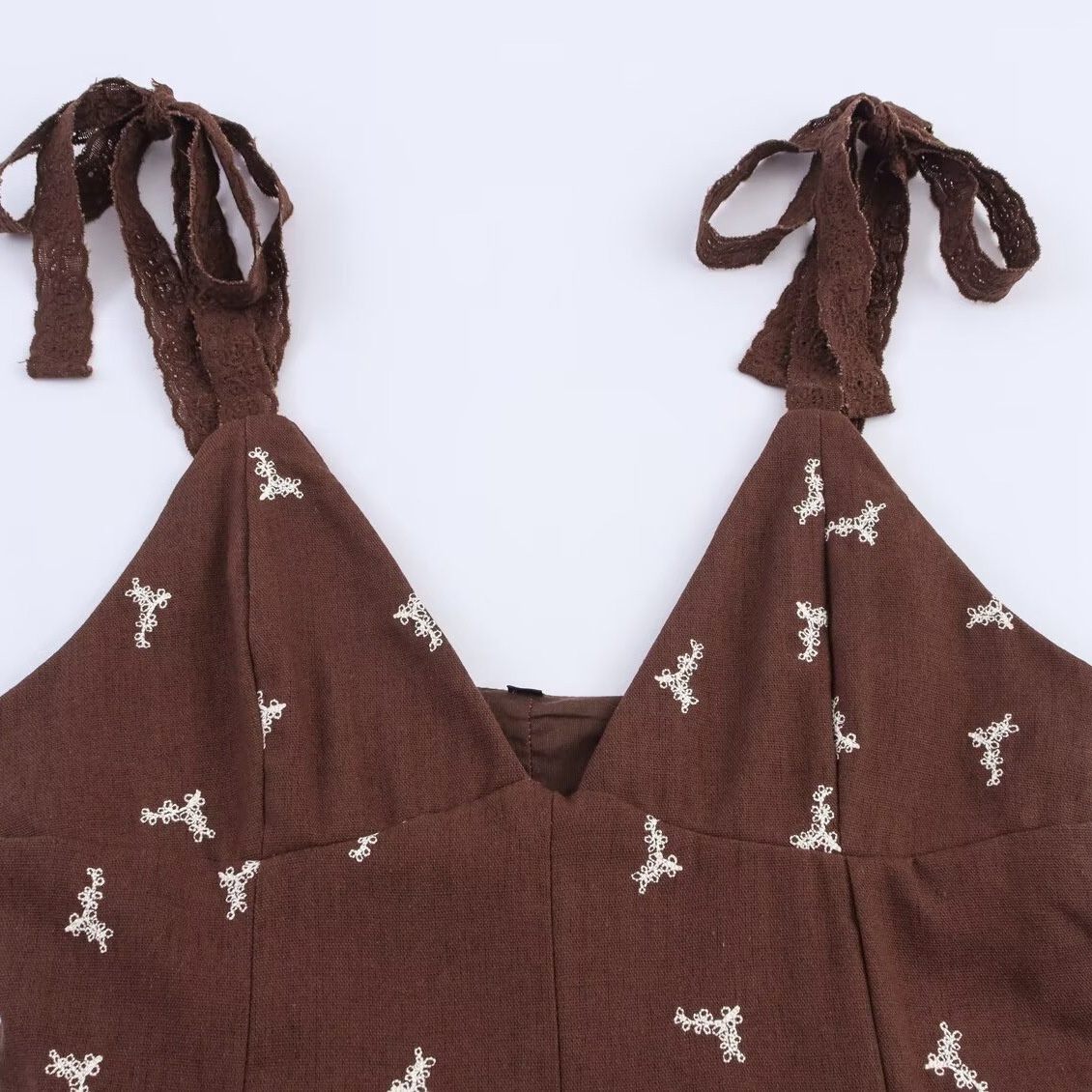 Minigonna/top ricamata - Stile chic europeo KUN-00120