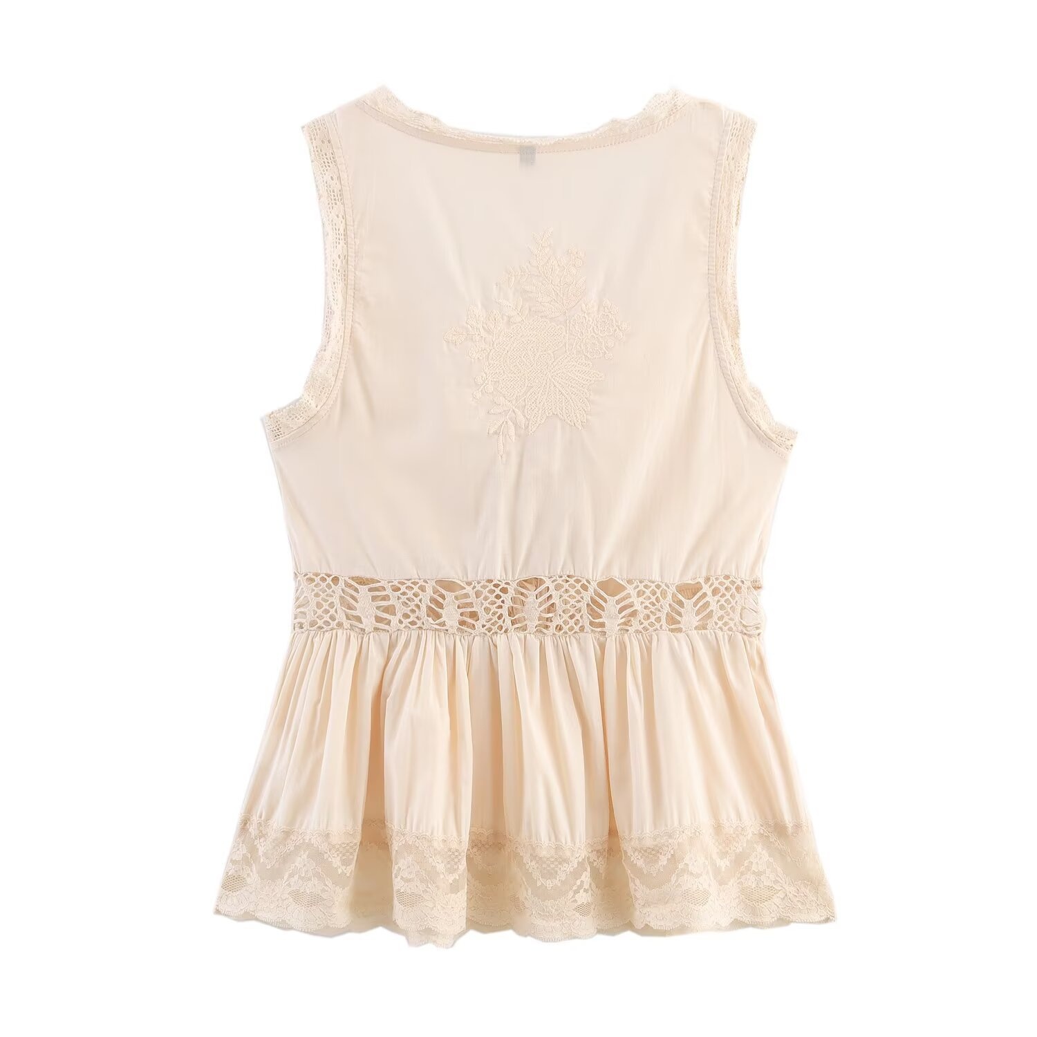 Camicetta romantica ricamata - Top in stile europeo KUN-00128