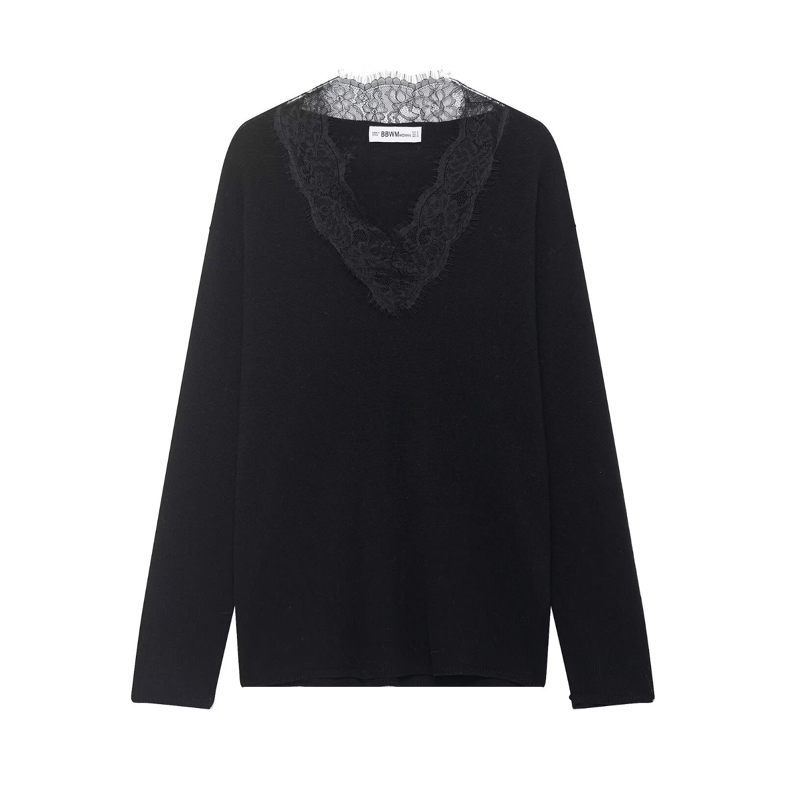 Lace Knit Top - Women's Chic Casual Sweater KUN-00009