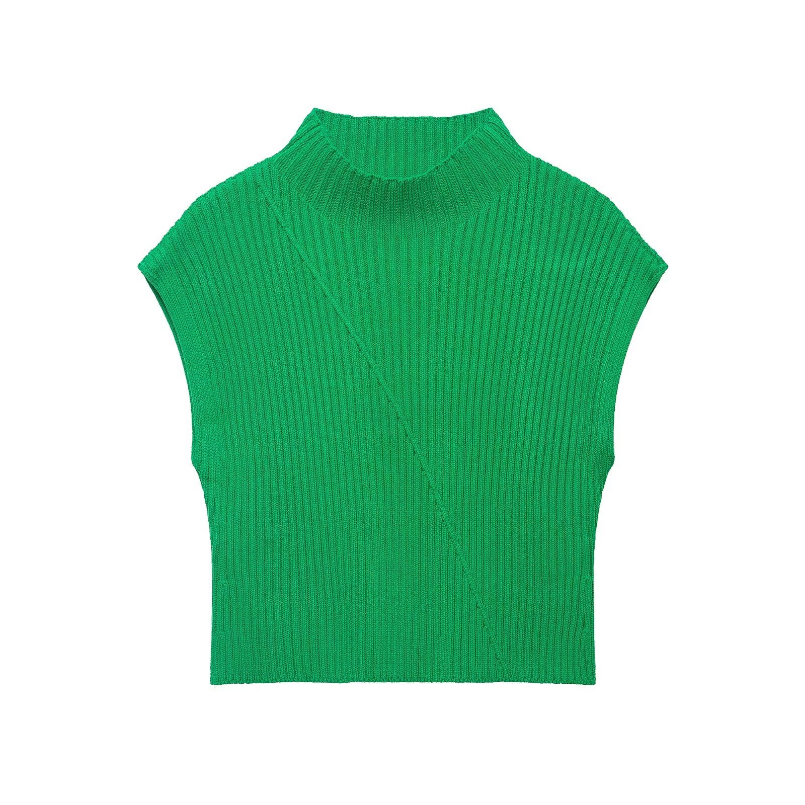 Canotta a coste in maglia - Elegante canotta in stile europeo KUN-00012