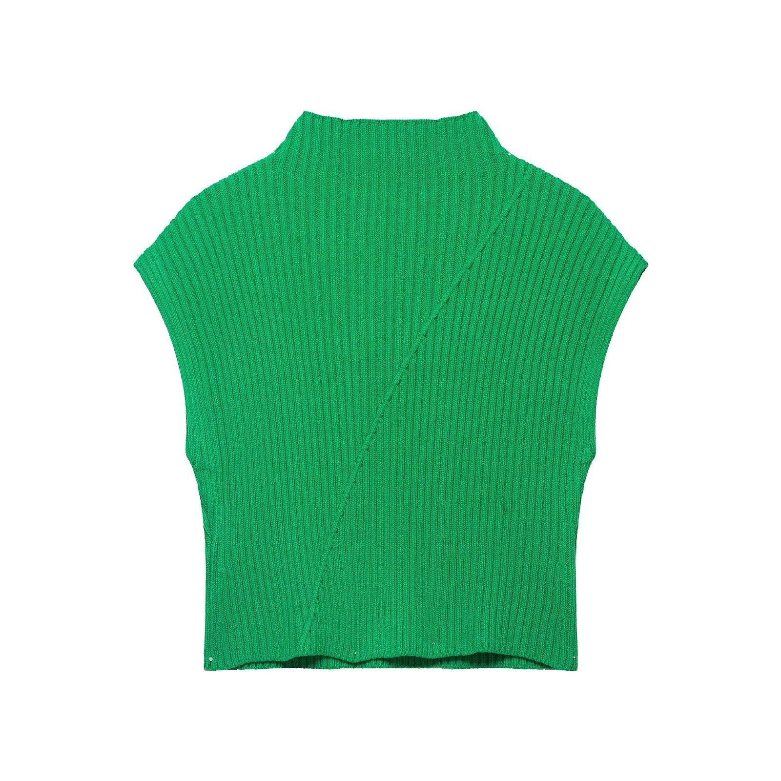 Canotta a coste in maglia - Elegante canotta in stile europeo KUN-00012