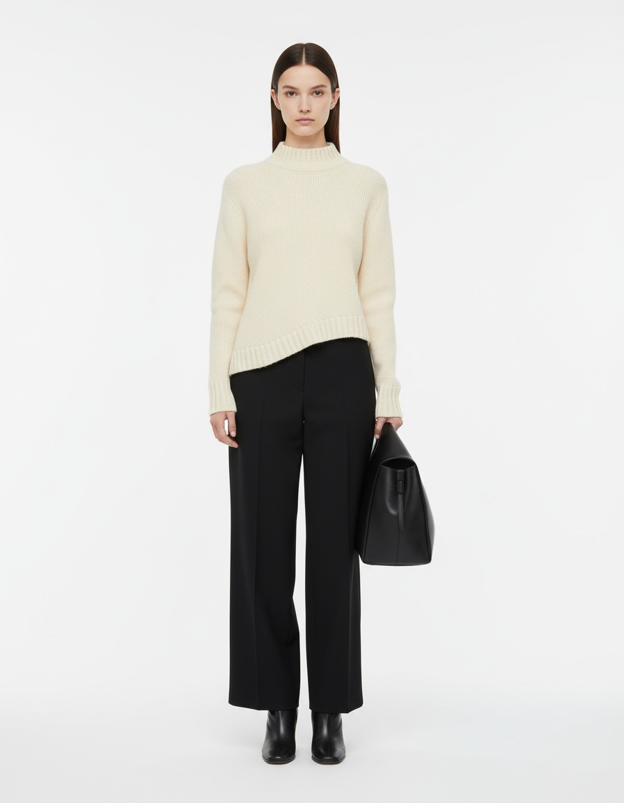 Gilet in maglia - Elegante top asimmetrico senza maniche da donna KUN-00013